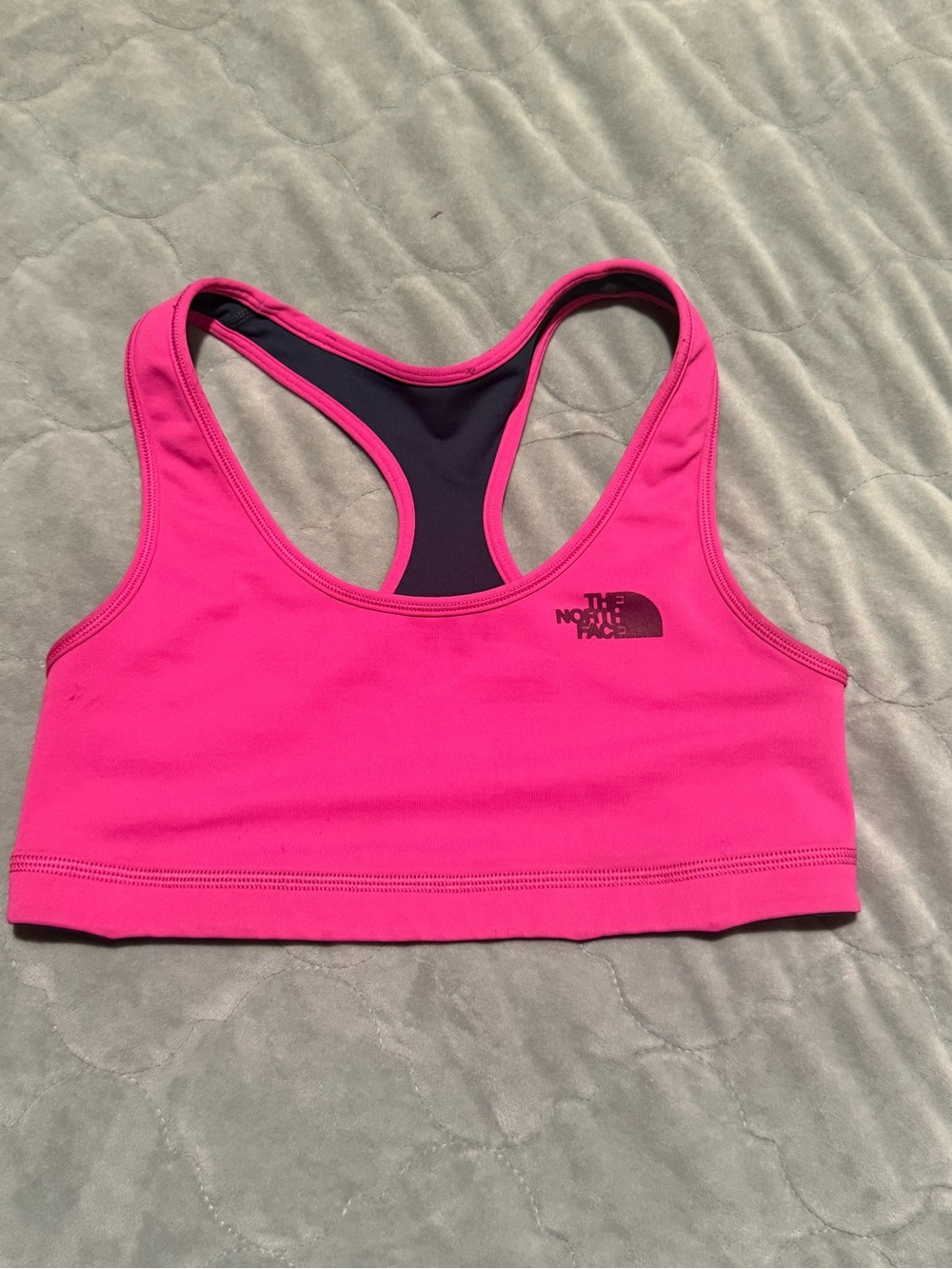 The North Face Womens Fuchsia Pink Movmynt Racer Back Bra Size XS